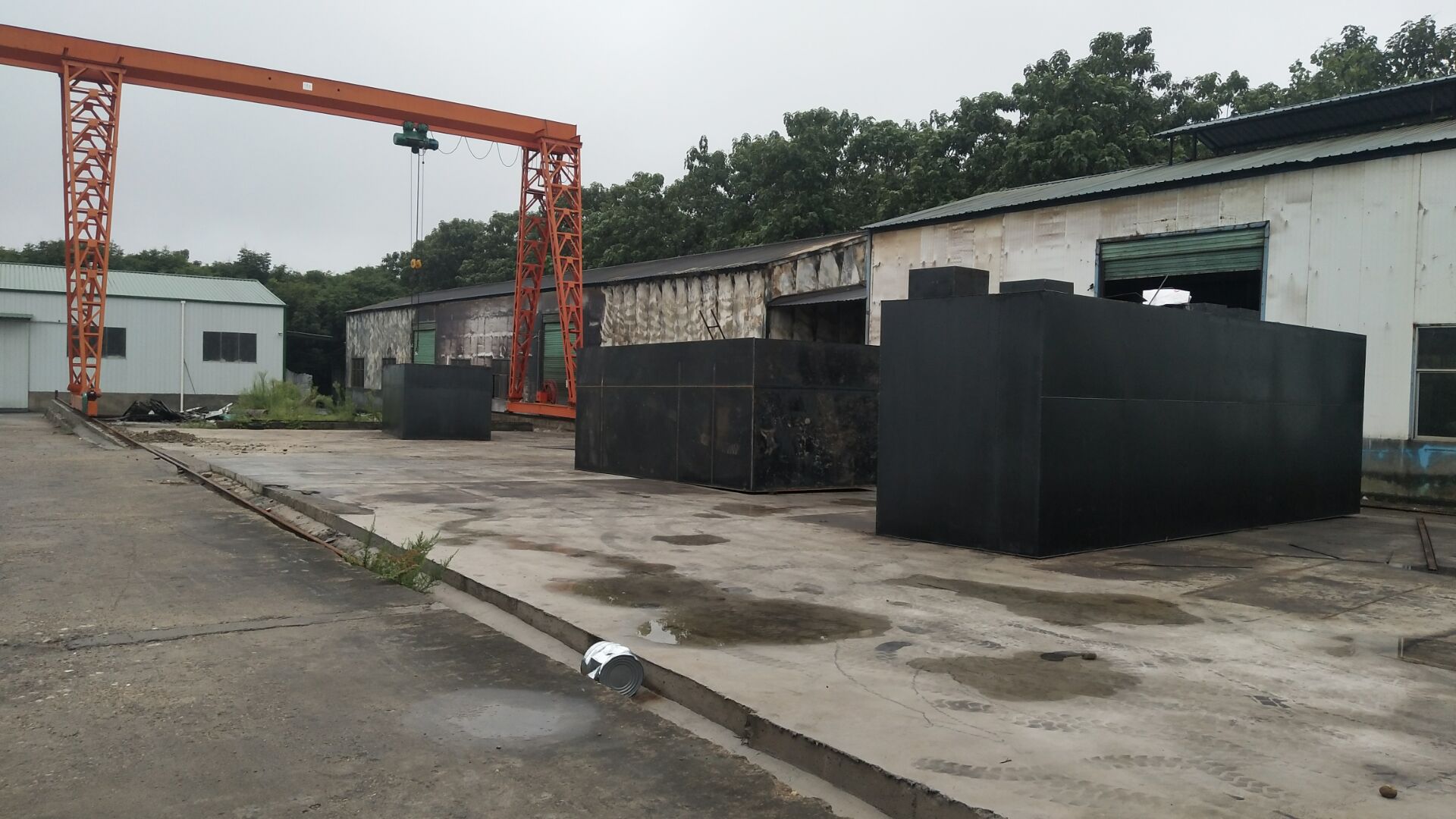 唐河恒坤环保设备公司一体化设备陆续制作中