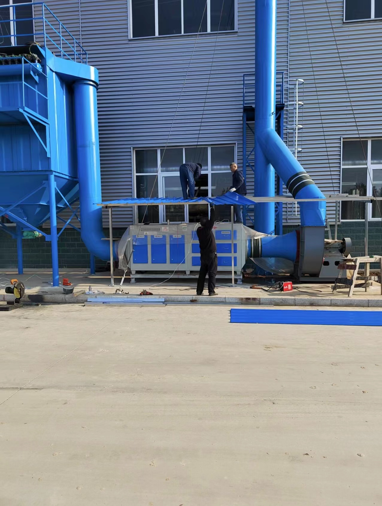唐河天马公司除尘器安装项目